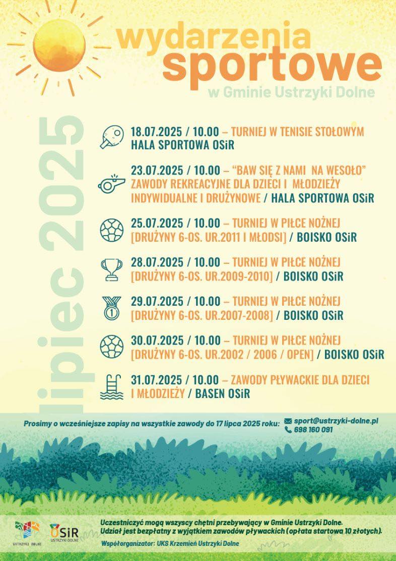 słoneczko i daty zawodów 