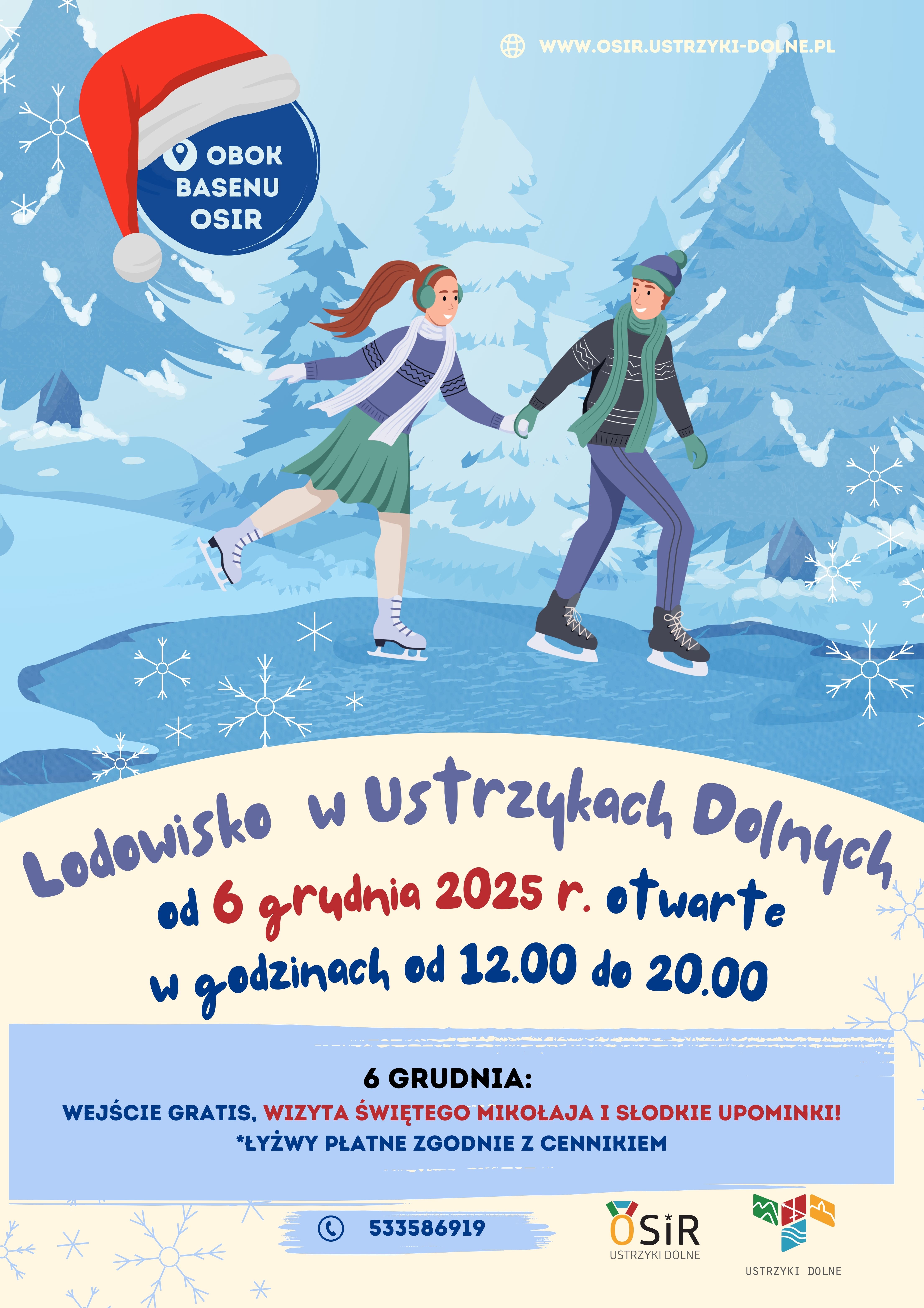 Dzieci jeżdżące na łyżwach