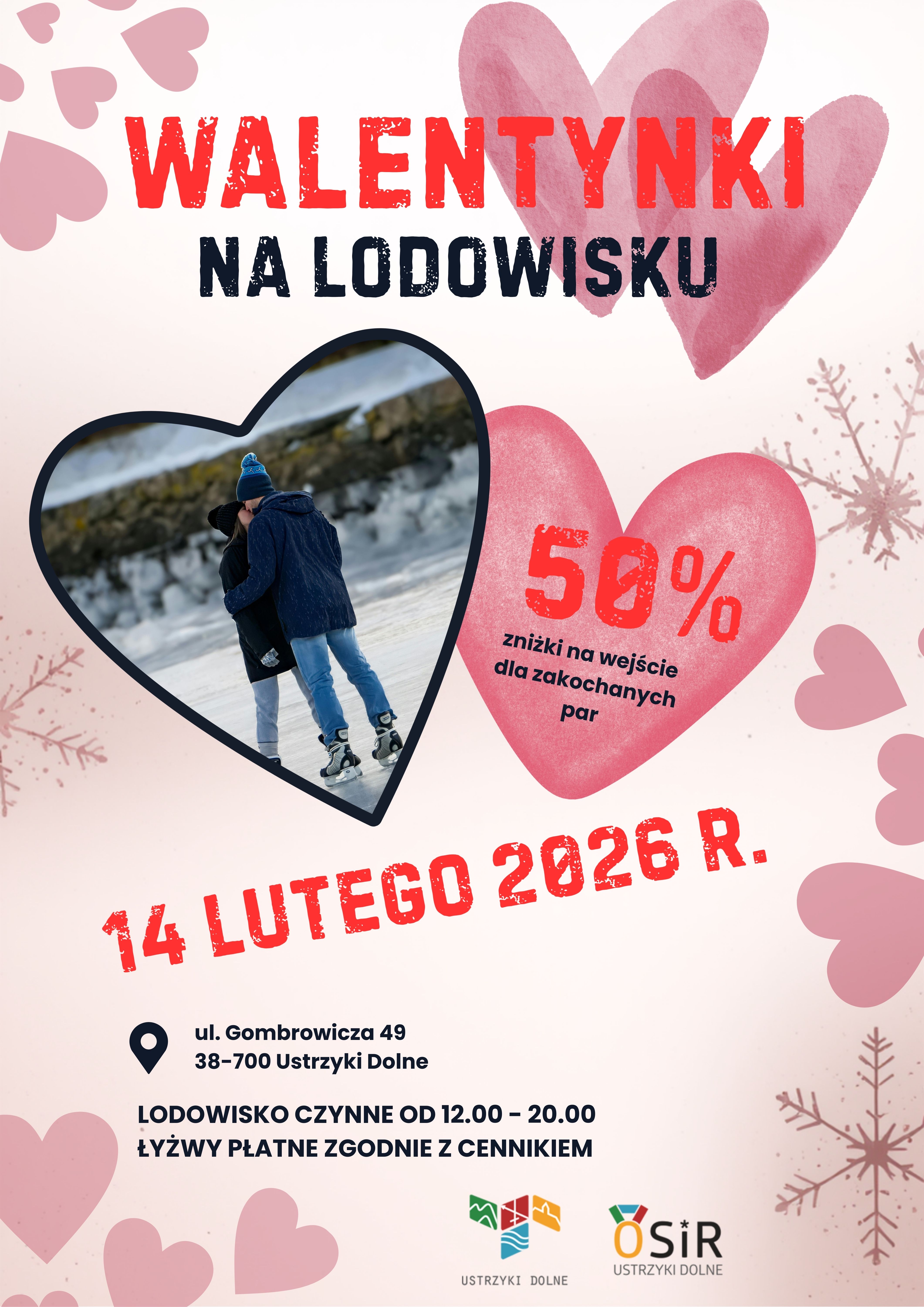 para zakochana na łyżwach